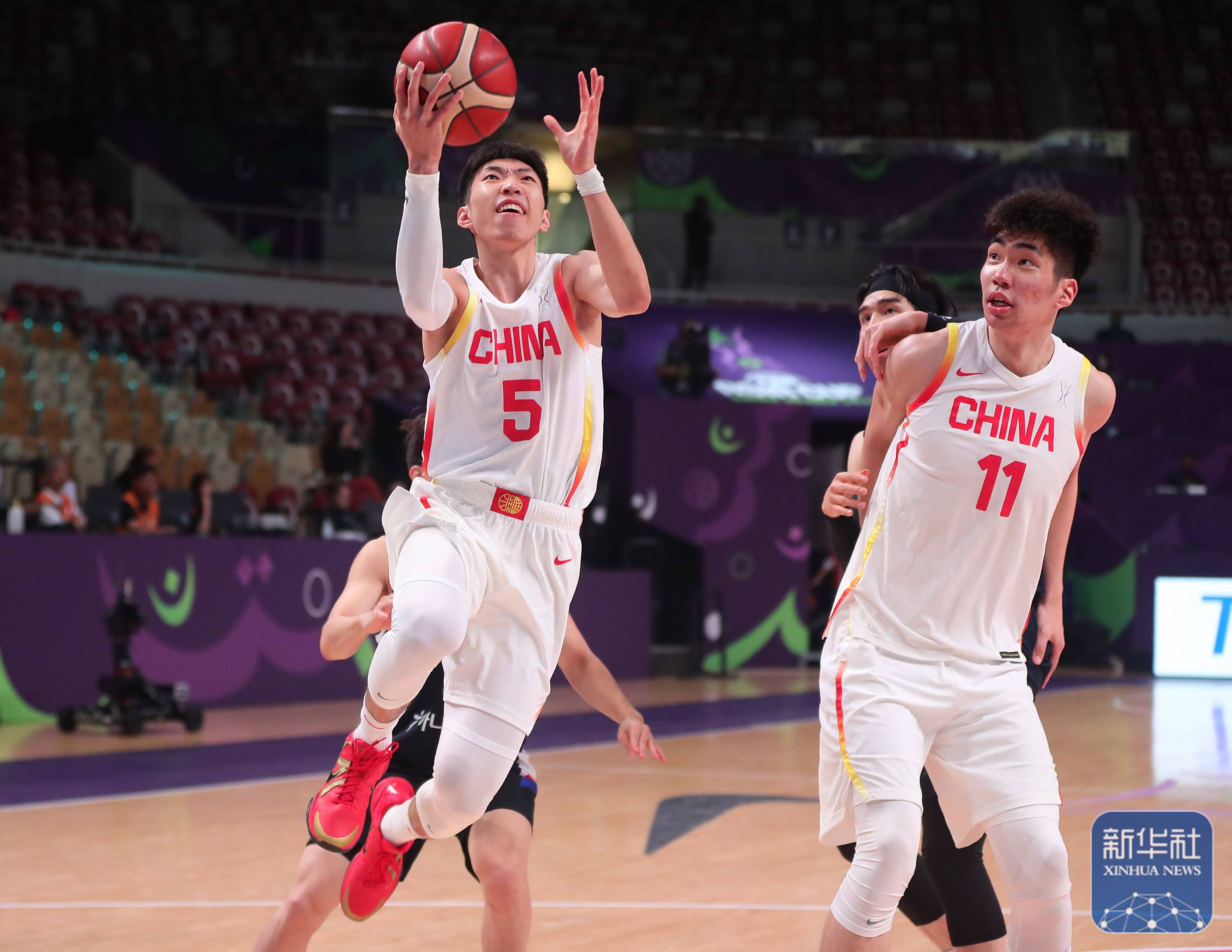 篮球丨国际篮联亚洲杯：中国队对阵韩国队