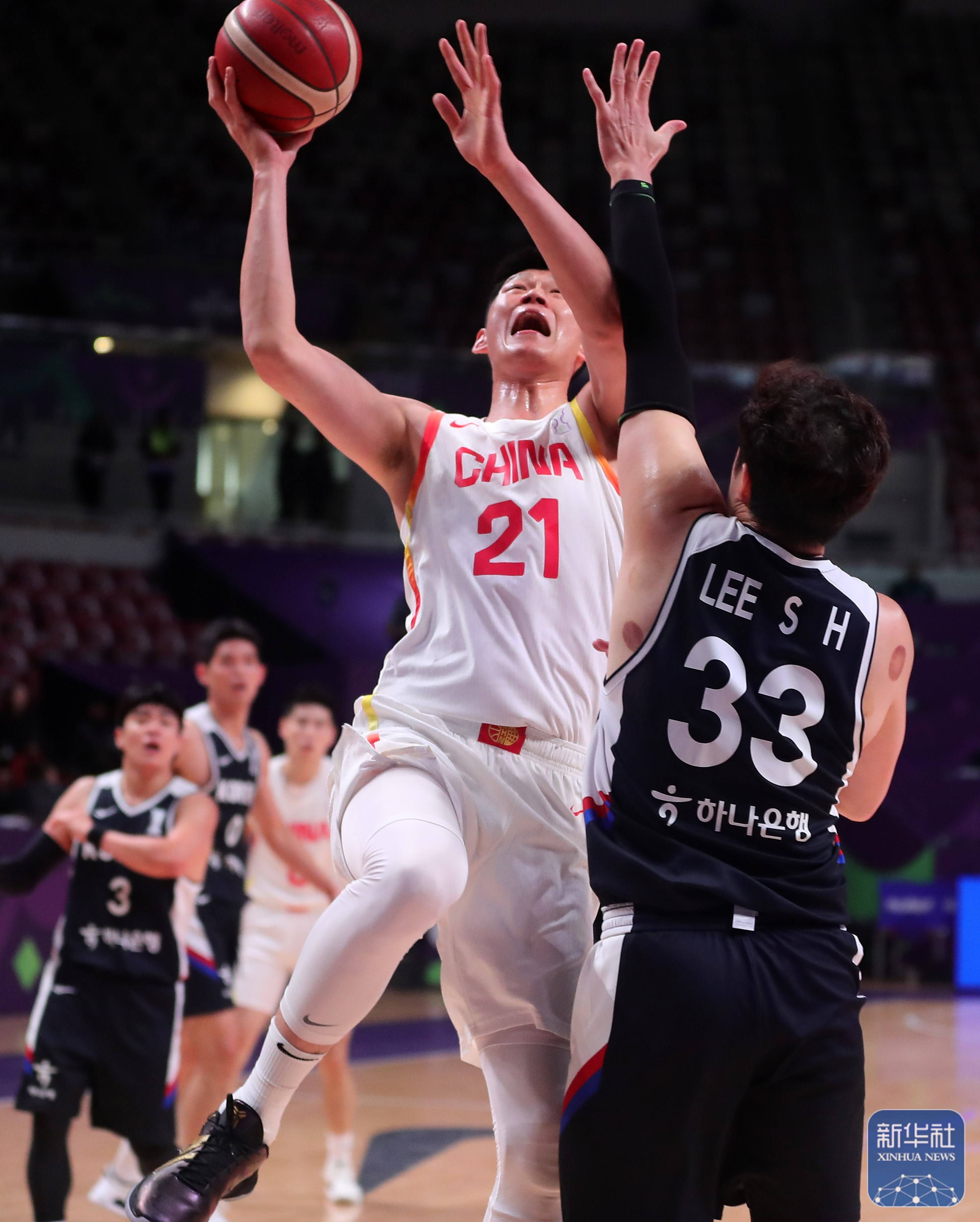 篮球丨国际篮联亚洲杯：中国队对阵韩国队
