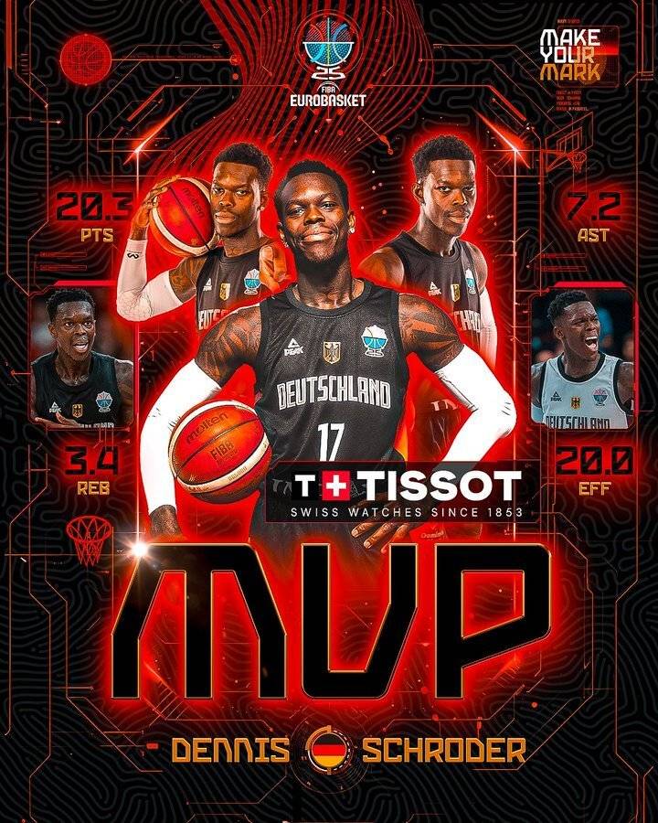 成为史上第7位世界杯、欧锦赛双料MVP,施罗德:想创造自己的传奇